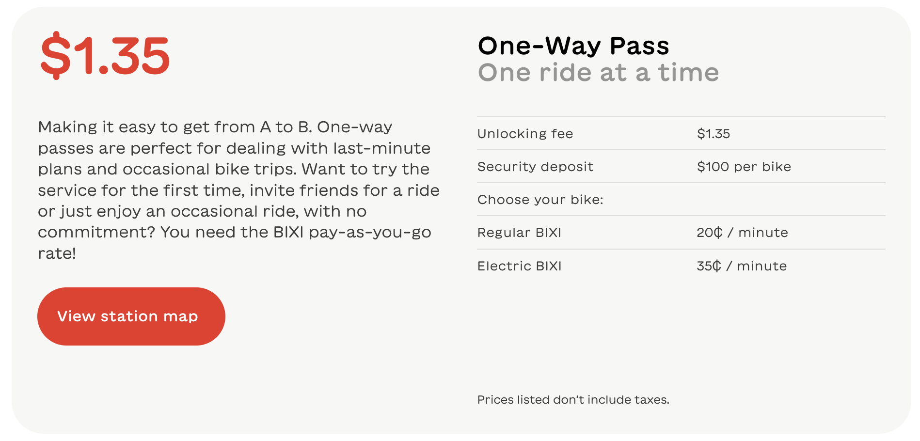 Bixi monthly pass on sale